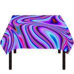 Purple Psychedelic Trippy Print Tablecloth