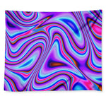 Purple Psychedelic Trippy Print Tapestry