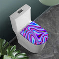 Purple Psychedelic Trippy Print Toilet Lid Cover