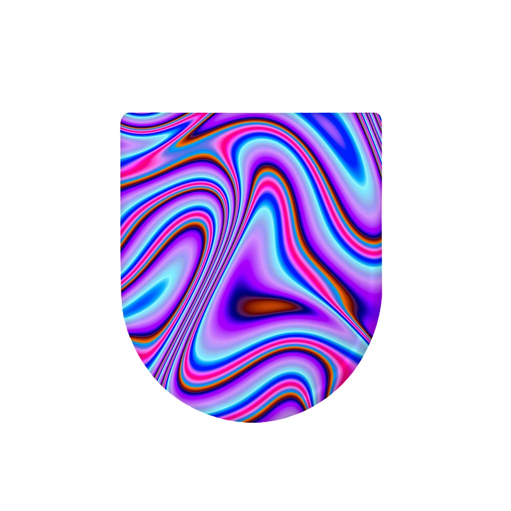 Purple Psychedelic Trippy Print Toilet Lid Cover
