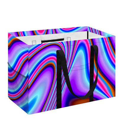 Purple Psychedelic Trippy Print Utility Tote Bag
