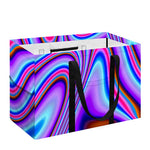 Purple Psychedelic Trippy Print Utility Tote Bag