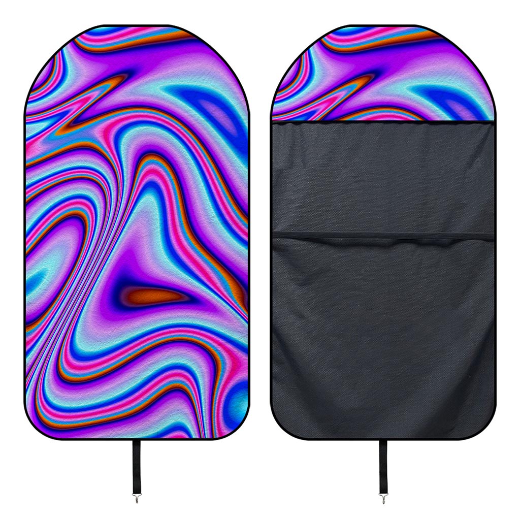 Purple Psychedelic Trippy Print Waterproof Car Seat Cover