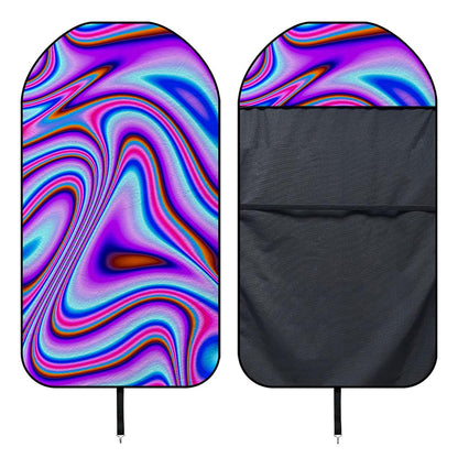 Purple Psychedelic Trippy Print Waterproof Car Seat Cover