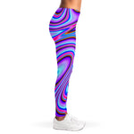 Purple Psychedelic Trippy Print Women's Leggings