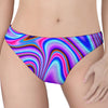 Purple Psychedelic Trippy Print Women's Thong