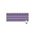 Purple Ribbon Knitted Pattern Print Extended Mouse Pad
