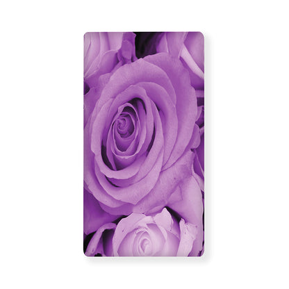 Purple Rose Print Baby Crib Sheet