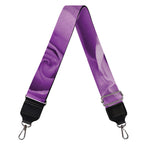 Purple Rose Print Bag Strap