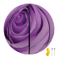 Purple Rose Print Basketball