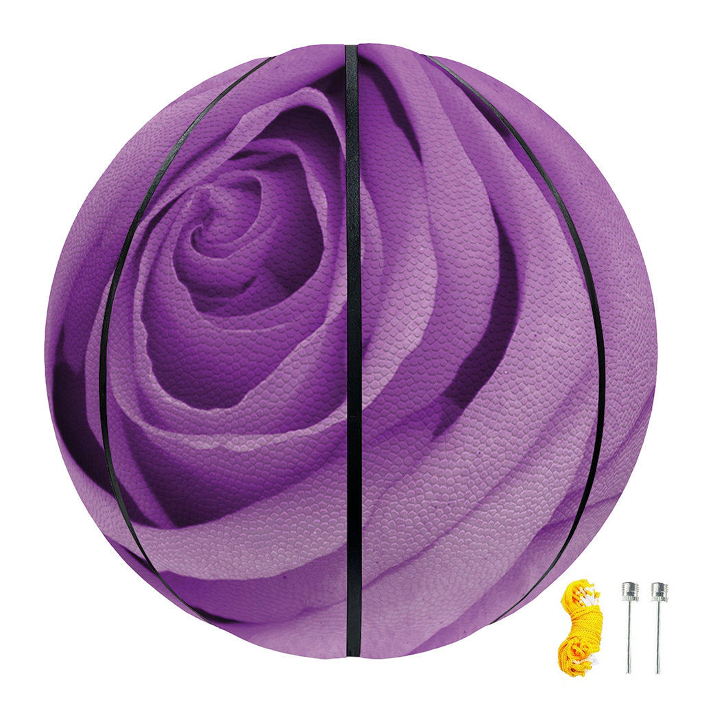 Purple Rose Print Basketball