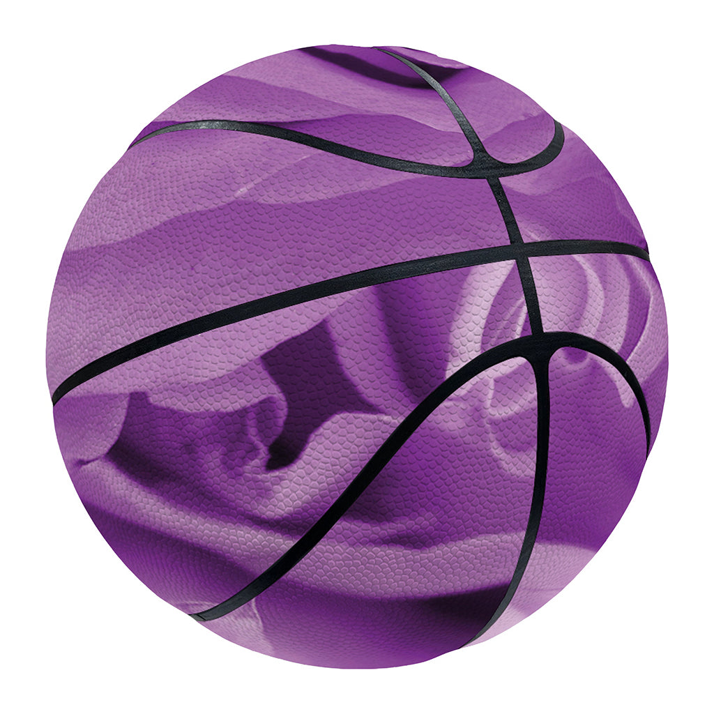 Purple Rose Print Basketball