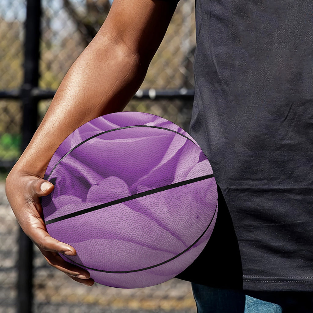 Purple Rose Print Basketball