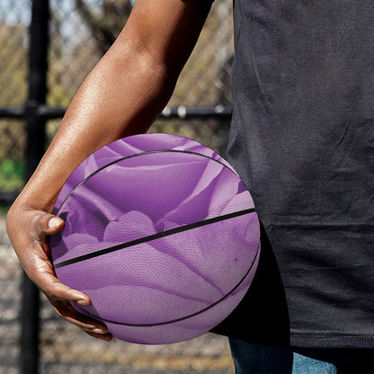 Purple Rose Print Basketball