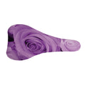 Purple Rose Print Bicycle Seat Cover