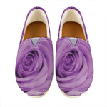 Purple Rose Print Casual Shoes
