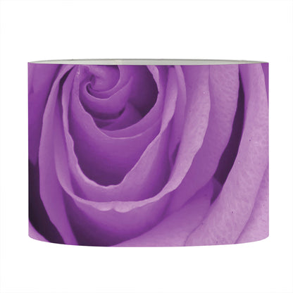 Purple Rose Print Drum Lamp Shade