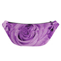 Purple Rose Print Fanny Pack