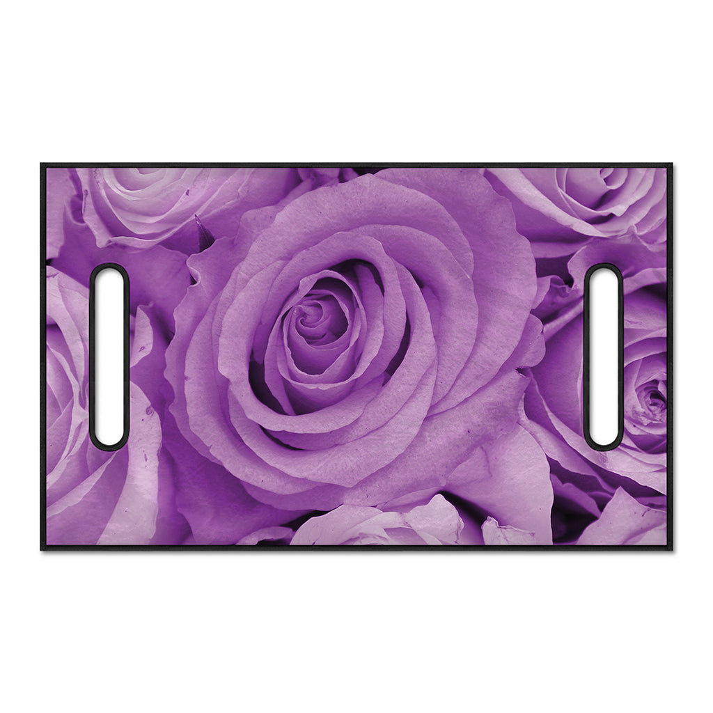 Purple Rose Print Golf Cart Seat Cover