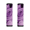 Purple Rose Print Handle Covers