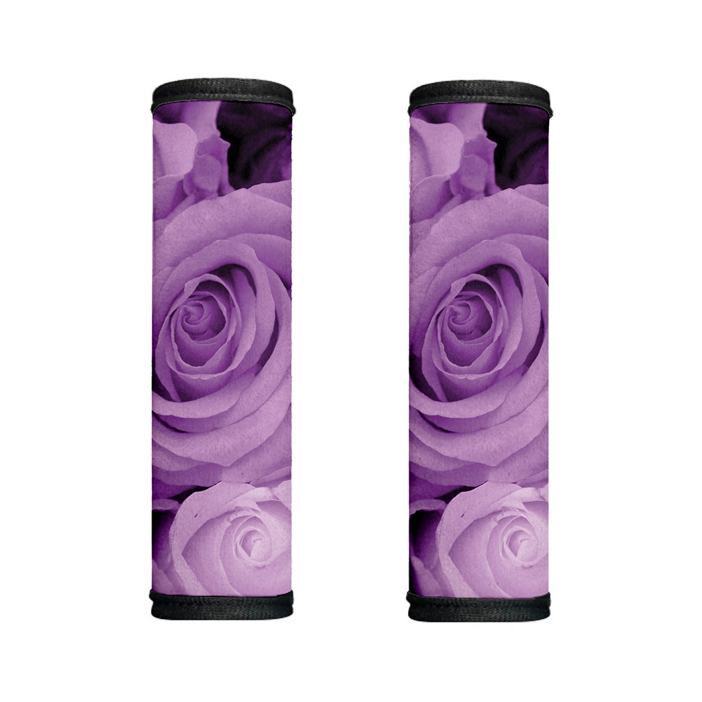 Purple Rose Print Handle Covers