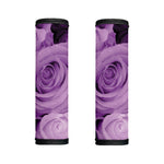 Purple Rose Print Handle Covers