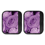 Purple Rose Print Handle Covers