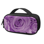 Purple Rose Print Insulin Cooler Travel Case