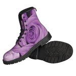 Purple Rose Print Backpack