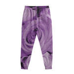 Purple Rose Print Sweatpants