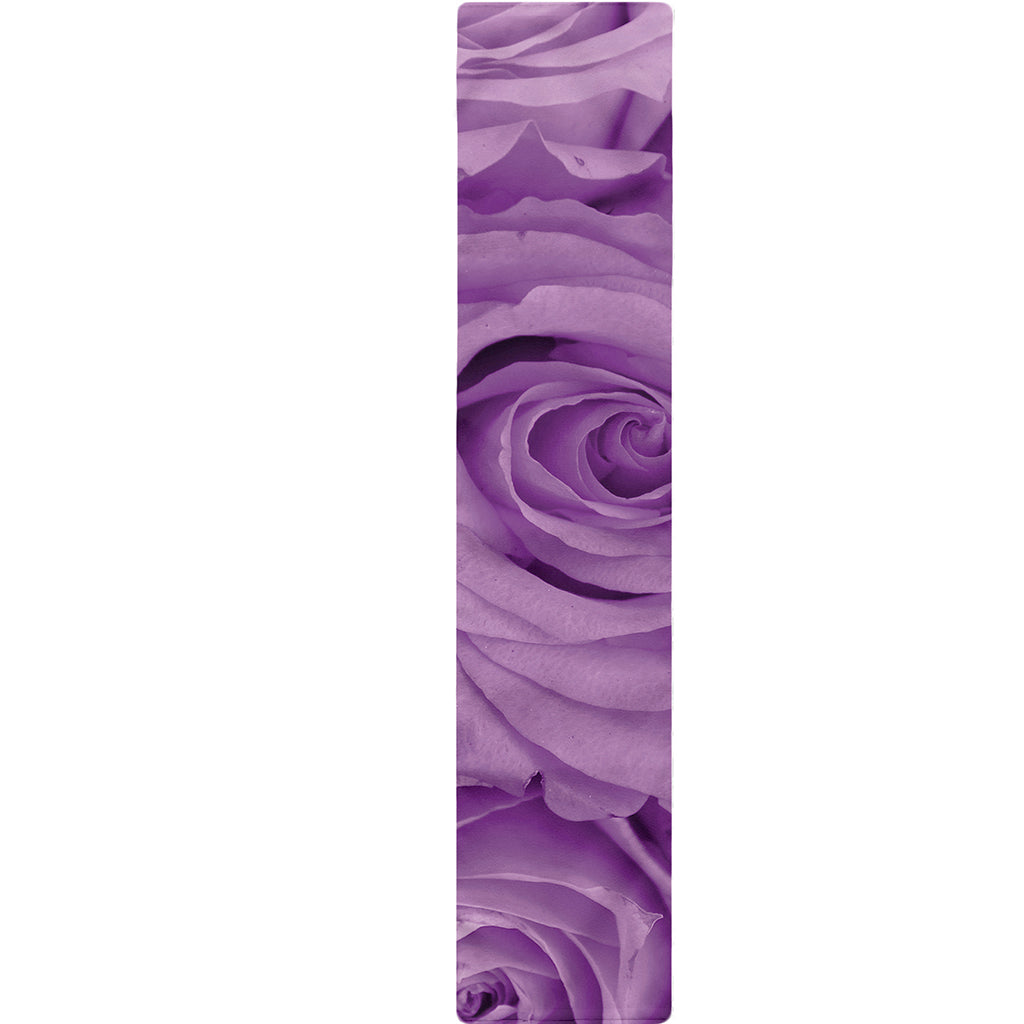 Purple Rose Print Table Runner
