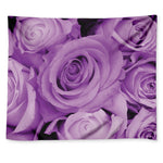 Purple Rose Print Tapestry