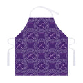 Purple Sagittarius Zodiac Pattern Print Adjustable Apron