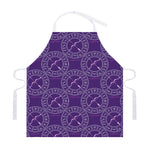 Purple Sagittarius Zodiac Pattern Print Adjustable Apron