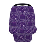 Purple Sagittarius Zodiac Pattern Print Baby Seat Cover