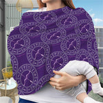 Purple Sagittarius Zodiac Pattern Print Baby Seat Cover
