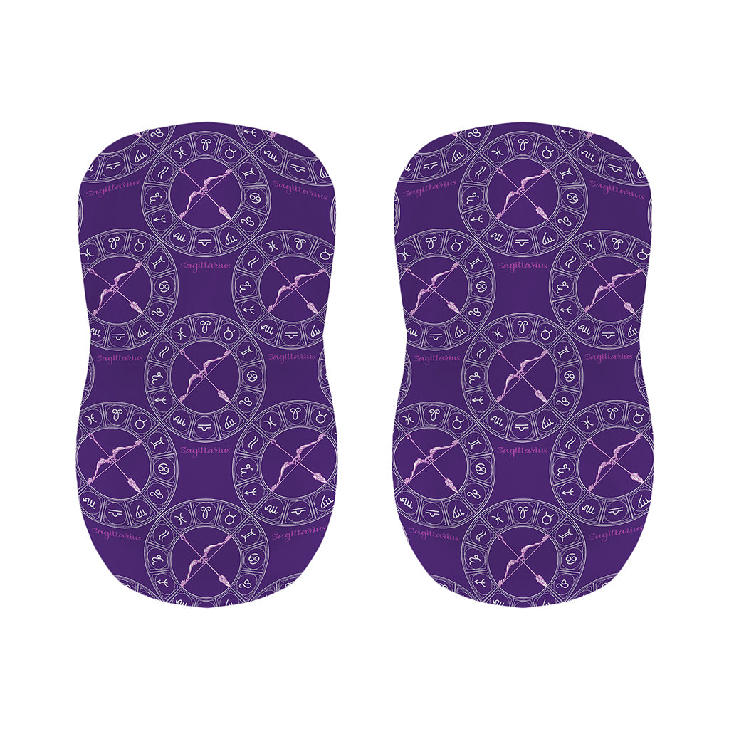 Purple Sagittarius Zodiac Pattern Print Bar Stool Covers