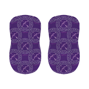 Purple Sagittarius Zodiac Pattern Print Bar Stool Covers