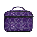 Purple Sagittarius Zodiac Pattern Print Briefcase Bible Bag