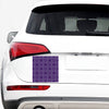 Purple Sagittarius Zodiac Pattern Print Car Sticker