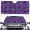 Purple Sagittarius Zodiac Pattern Print Car Windshield Sun Shade