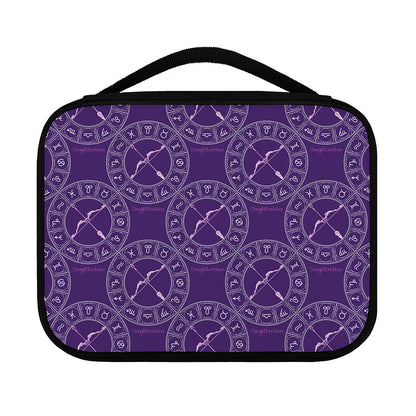 Purple Sagittarius Zodiac Pattern Print Classic Bible Case