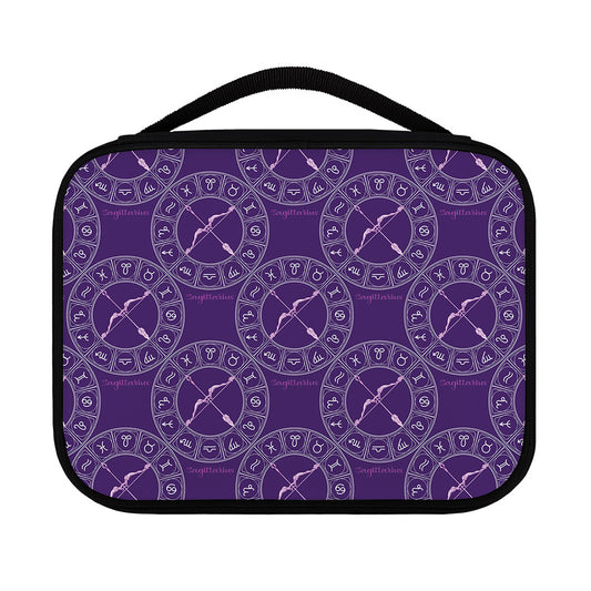 Purple Sagittarius Zodiac Pattern Print Classic Bible Case