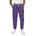 Purple Sagittarius Zodiac Pattern Print Cotton Sweatpants