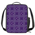 Purple Sagittarius Zodiac Pattern Print Crossbody Lunch Bag