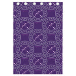 Purple Sagittarius Zodiac Pattern Print Curtain
