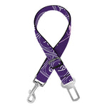 Purple Sagittarius Zodiac Pattern Print Dog Seat Belt