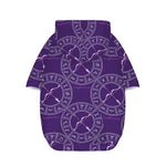 Purple Sagittarius Zodiac Pattern Print Dog Zip Up Hoodie