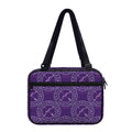 Purple Sagittarius Zodiac Pattern Print Double Strap Bible Bag