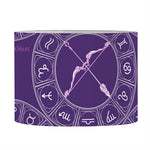 Purple Sagittarius Zodiac Pattern Print Drum Lamp Shade